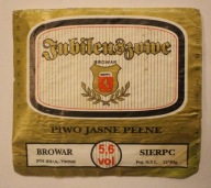 ETYKIETA - SIERPC - BROWAR SIERPC - Jubileuszowe PIWO JASNE PEŁNE