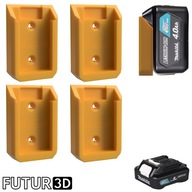 Uchwyt wieszak pojedynczy na akumulator Makita 12Vmax CXT 12V - 4 sztuki