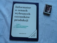INFORMATOR O CENACH CZYNNIKÓW PRODUKCJI 1