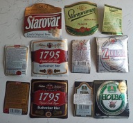 Etykiety piwne etykieta piwo zestaw " Czechy i Słowacja"