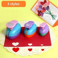 Dziurkacz do Papieru Wzór Serduszka komplet 3 sztuk Puncyny