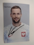 Zdjęcie 10x15 autograf Polska Tomasz Kędziora Katar 2022