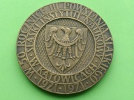 MEDAL 50 ROCZNICA III POWSTANIA ŚLĄSKIEGO- ŚLĄSKI INSTYTUT NAUKOWY- 1921-71