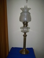 Dobra Cena-[@5z] DWU PALNIKOWA---Kolumnowa Lampa Naftowa XIXw