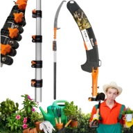 PIŁA TELESKOPOWA Z HAKIEM DO GAŁĘZI WYSIĘGNIK 5,5M BRADAS STAL SK5 MOCNA