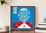 Plakat Jan Paweł Szlugi 40x40 cm | Jan Paweł 2 JP2 2137 Śmieszny