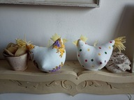 ZABAWNA KURA KWOKA DUŻA Z MATERIAŁU- DEKORACJA DOMU