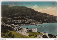 Krym Jałta panorama na zatokę 1913y. obieg do Wilna życzenia Nowy ROK 414D