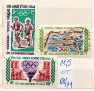 Francuskie Terytorium Afarów i Isów 15 T , nr 68/ 71