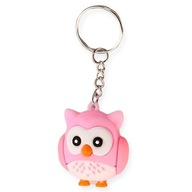 Brelok Sowa Sówka SŁODKA Zawieszka DO KLUCZY Torebki Prezent Różowa