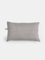 Poduszka dekoracyjna 30x50 cm prostokątna szara strukturalna melanż