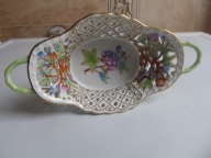 Węgry porcelanowy ażurowy koszyczek kwiatowy Herend