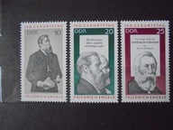 DDR Mi. 1622-24** Rocz. ur. F. Engelsa