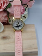 Kurren zegarek damski silikonowy blady róż pasek tarcza z cyrkoniami