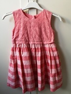 PIĘKNA SUKIENKA W PASKI AŻURKOWA MATALAN R.3-4 L