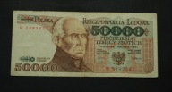 Polska - banknot - 50000 Złotych 1989 rok Seria W
