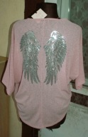 QED LONDON sliczna NOWA tunika ze skrzydłami r M/L
