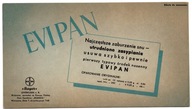 APTEKA REKLAMA BIBUŁA DO ATRAMENTU BAYER LEK EVIPAN LATA 40 OKUPACJA