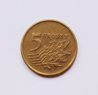 Moneta 5 groszy 1993r, super stan z prywatnej kolekcji, rzadka