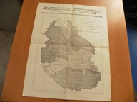 1920 ROK MAPA NARODOWOŚCI TERENU PLEBISCYTOWEGO GÓRNEGO ŚLĄSKA