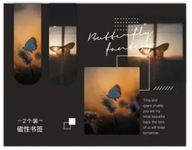 ZAKŁADKI DO KSIĄŻKI MAGNETYCZNE 2szt MOTYL