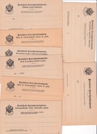 Austro-Węgry zestaw 7 kart bez nominałowych, rzadkie /SZ8/