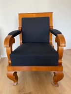 Fotel biedermeier Wiedeń czereśnia 100% oryginał XIX wiek 200 lat!