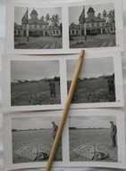 ŁÓDŹ, LOTNISKO 1939 BUDYNEK GŁÓWNY, NOWY DWÓR ! - 3 FOTOGRAFIE STEREO