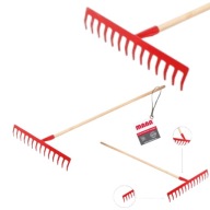 GRABIE METALOWE 18 ZĘBÓW TRZON DREWNIANY 150CM MAAN MOCNE OGRODOWE SUPER