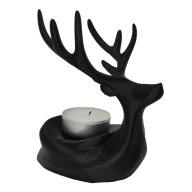 STOJAK NA TEALIGHT CZARNY RENIFER świąteczny świecznik dekoracja ŚWIECZKA