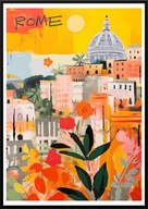 A2 KOLOROWY PIĘKNY PLAKAT RZYM ROME WŁOCHY KAPLICA SYKSTYŃSKA