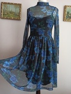 edc SUKIENKA tiulowa na halce kwiaty xs-34