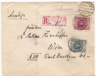 TORUŃ -WIEDEŃ -koperta -obieg -erka -1926 rok