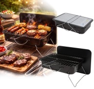 Grill węglowy BBQ Time 35 x 25 cm piknikowy przenośny mały