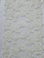 Haft stabilny na tiulu biały 18cm