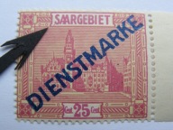 Plebiscyt Saary - błąd na zn. służbowym - Mi. 14**