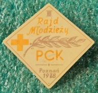 ODZNAKA III RAJD MŁODZIEŻY PCK POZNAŃ 1978 POLSKI CZERWONY KRZYŻ