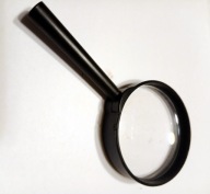 lupa mała z uchwytem, czarna