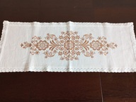 SERWETA - BIEŻNIK - KORONKA - HAFTY 78 / 35 cm. !!!