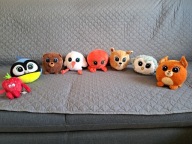 Zestaw maskotek Gang Słodziaków z Biedronki 8szt Z798 Świeżaki Słodziaki