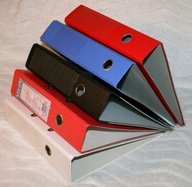 SEGREGATORY A4/75 SUPER STAN 2-RINGOWY BIUROWY KOLOROWY KOMPLET 5 SZTUK