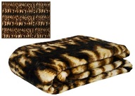 Koc Elway akryl 160/210 cm gruby Skóra Tygrysa ciemna