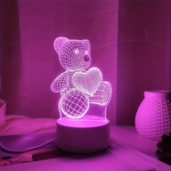 Miś Lampka LED – Prezent na Walentynki Nocna Lampka Miś