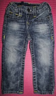 TRUE RELIGION - JEANSY BIODRÓWKI RURKI 92cm; 2L