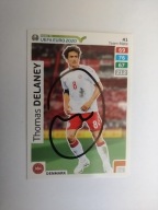 Karta panini autograf Dania Thomas Delaney Road to Euro 2020