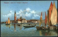 Venezia. Isola di S.Giorgio e Bragozzo - Scrocchi 1910