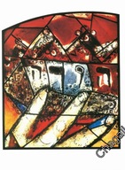 MARC CHAGALL -JERUSALEM WINDOWS- #10- 1988 rok