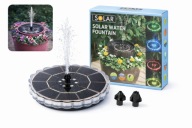 Fontanna Solarna LED - OGRODOWA POMPA DO OCZKA STAWU OGRODU PŁYWAJĄCA SOLAR