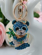 Błyszczący brelok miś koala –kryształki zawieszka do kluczy torebki