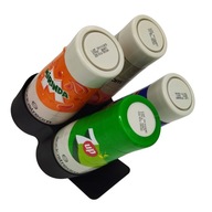 Stojak na syropy SodaStream | 4 butelki | czarny organizer